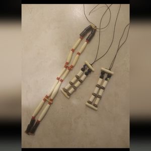 Beaded Necklace and Tassels